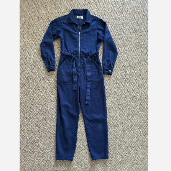 Reformation Pants - Reformation The Ricky Boiler denim jeans blue Jumper Front Zipper Size 0